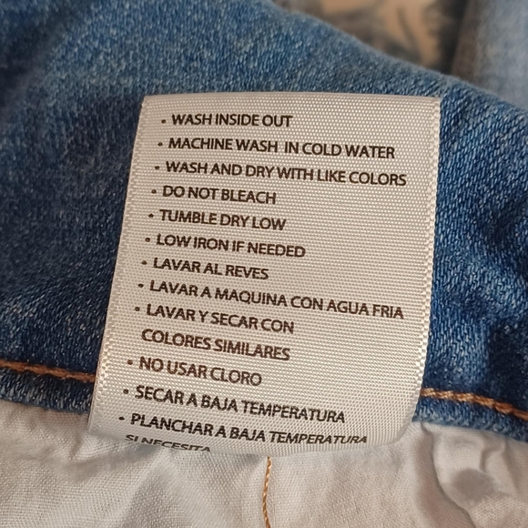 Kancan Raw Cut Off Women Jean Shorts High Waisted‎ Size 25 Double Button Fly - Picture 5 of 9